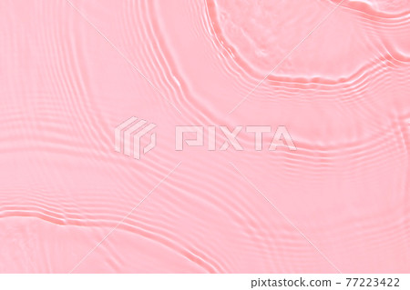 pink transparent clear water surface texture summer background 77223422