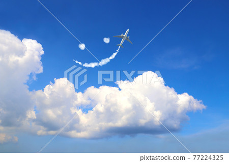 Aircraft draw a smile in the sky Aircraft draw a smile in the sky 77224325