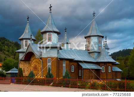 Wooden church in Carlibaba, Romania Wooden church in Carlibaba, Romania 77225688