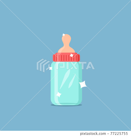 Empty baby milk bottle. Hygiene plastic... - Stock Illustration [77225755]  - PIXTA