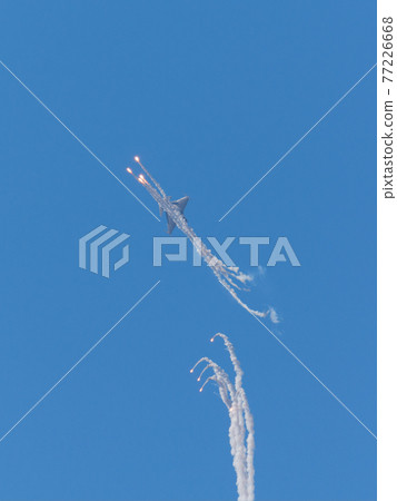 Swedish Air Force Saab JAS39C Gripen flare barrage 77226668