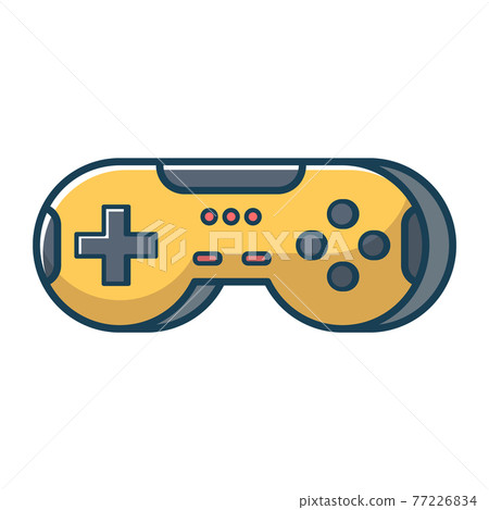 Yellow game joystick. 77226834