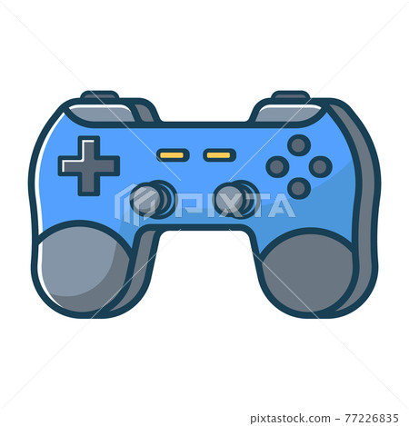 Blue game joystick. Blue game joystick. 77226835