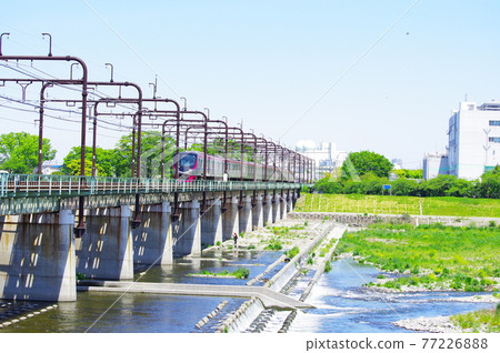 京王線5000系列通過玉川大橋 77226888