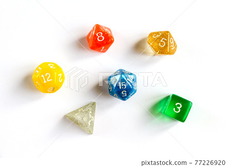 Special RPG colorful dices group 77226920