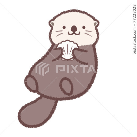 帶扇貝的海獺 77228028