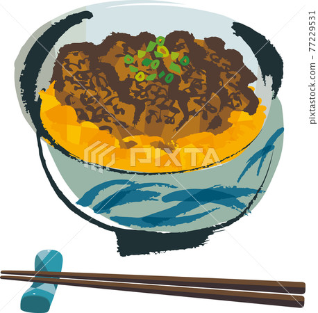 Pork cutlet on rice Pork cutlet on rice 77229531