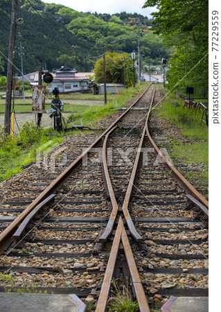 Photographed the railroad tracks of Yanahara Fureai Mine Park 77229559