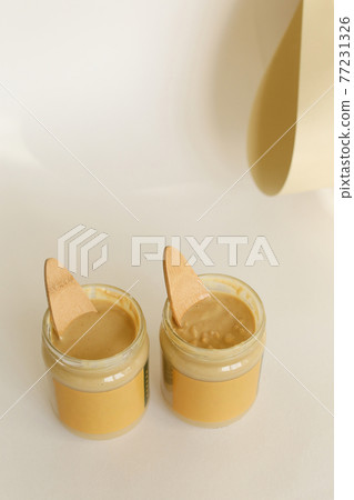 Texture close up Almond Butter or Peanut butter 77231326