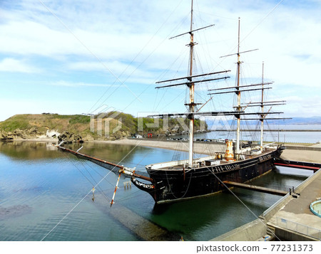 5月拍攝北海道江差町江差子碼頭和海與丸博物館的風景 77231373