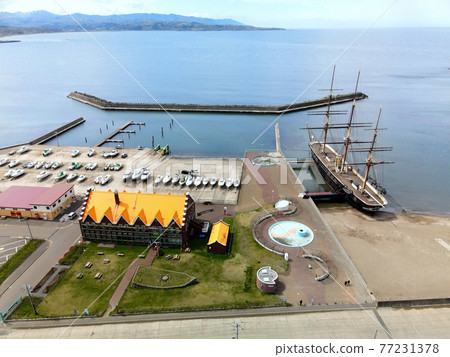 Photographed the scenery of Esashiko Marina and Kaiyomaru Museum in Esashi-cho, Hokkaido in May Photographed the scenery of Esashiko Marina and Kaiyomaru Museum in Esashi-cho, Hokkaido in May 77231378