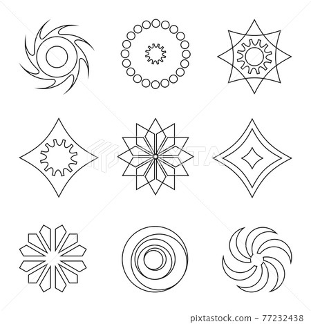 Design elements set Abstract icons. - Stock Illustration [77232438] - PIXTA
