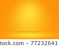 Empty room studio gradient wall background for product showing. 77232641
