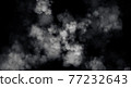 White smoke or mist in black background.  77232643