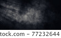 White smoke or mist and lighting effect in black background.  77232644