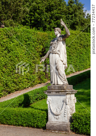 Boboli Gardens park roman statue Florence Tuscany Italy Boboli Gardens park roman statue Florence Tuscany Italy 77234437