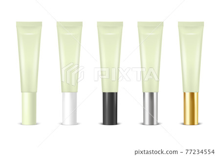 Vector 3d Realistic Plastic, Metal Green Lip Balm, Lipstick, Cream Tube, Packing Set Isolated on White Background. Design Template of Toothpaste, Cosmetics, Cream, Tooth Paste for Mockup. Front View Vector 3d Realistic Plastic, Metal Green Lip Balm, Lipstick, Cream Tube, Packing Set Isolated on White Background. Design Template of Toothpaste, Cosmetics, Cream, Tooth Paste for Mockup. Front View 77234554