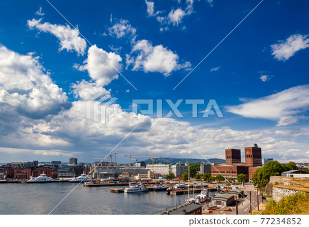 Pipervika harbour Central Oslo Norway Scandanavia Pipervika harbour Central Oslo Norway Scandanavia 77234852