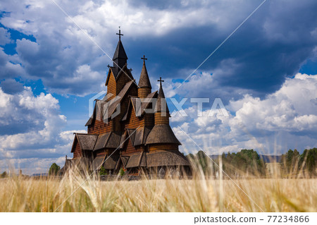 Heddal Stave Church Telemark Norway Scandinavia 77234866