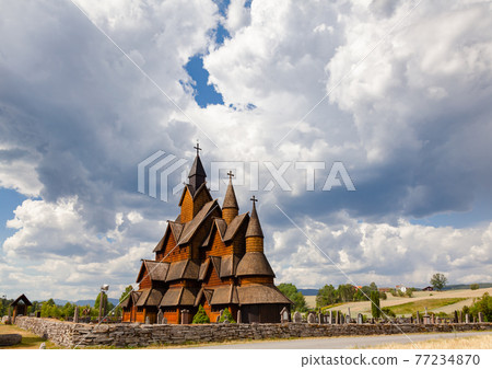 Heddal Stave Church Telemark Norway Scandanavia Heddal Stave Church Telemark Norway Scandanavia 77234870