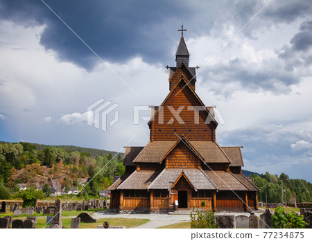 Heddal Stave Church Telemark Norway Scandanavia 77234875