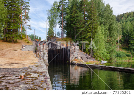 Eidsfoss lock Telemark Canal Telemark Norway 77235201