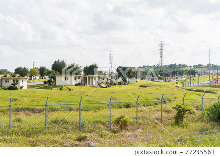 A house in a U.S. military base seen from Kitanakagusuku Village 77235561
