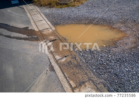 在礫石停車場打水坑 77235586
