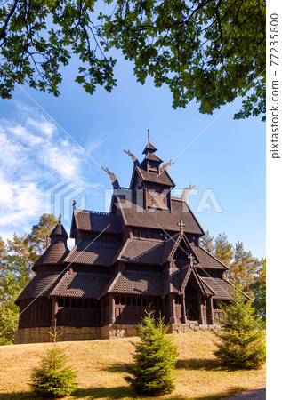 Gol Stave Church Folks museum Bygdoy peninsula Oslo Norway Scandanavia Gol Stave Church Folks museum Bygdoy peninsula Oslo Norway Scandanavia 77235800