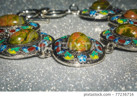 Bracelet with unakite 77236716