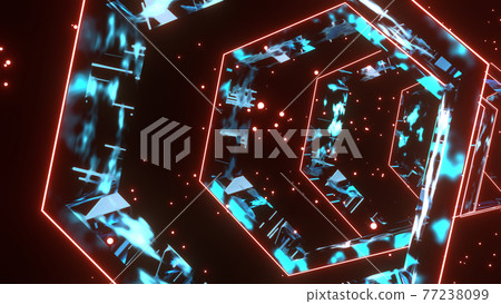 網絡空間數字隧道藍[還有另一個版本] 77238099