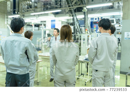 People working in the factory 77239533
