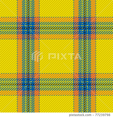 Seamless pattern of scottish tartan plaid. Repeatable background with check fabric texture. Vector backdrop striped textile print. 77239798