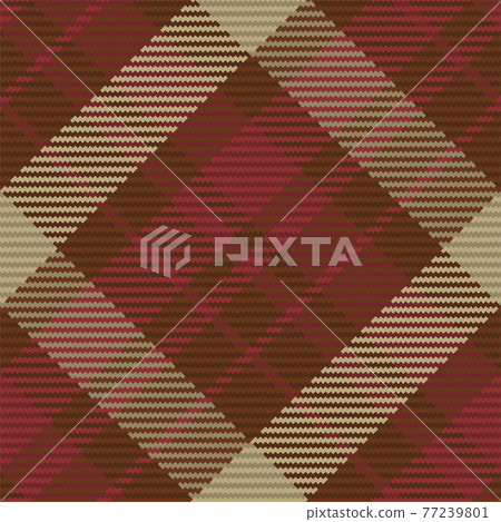Seamless pattern of scottish tartan plaid. Repeatable background with check fabric texture. Vector backdrop striped textile print. 77239801