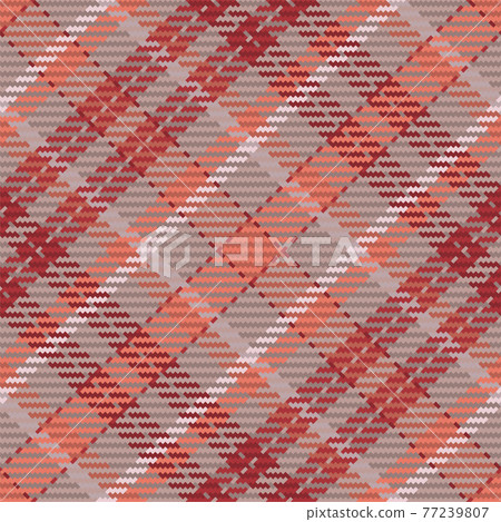 Seamless pattern of scottish tartan plaid. Repeatable background with check fabric texture. Vector backdrop striped textile print. 77239807