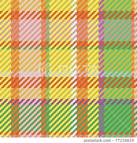 Plaid pattern seamless tartan check plaid for skirt, tablecloth, blanket, duvet cover, or other modern textile 77239829