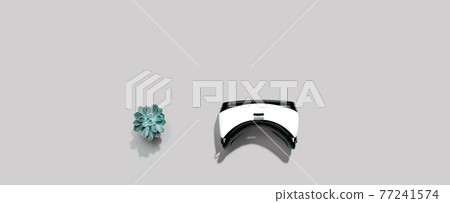 Virtual reality headset with shadow 77241574