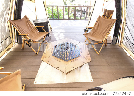 Camping glamping tent outdoor image material Camping glamping tent outdoor image material 77242467