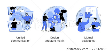 Business support abstract concept vector illustrations. 77242838