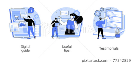 Customer help abstract concept vector illustrations. 77242839