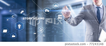 Storytelling. Story Telling Education and literature Business concept. Ability to tell stories 77243148