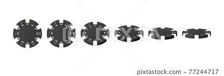 Gambling game, casino 3d chips. Rotating poker chips Gambling game, casino 3d chips. Rotating poker chips 77244717