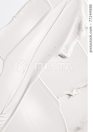Skincare cosmetics and cream product texture or antibacterial liquid soap for hand washing for virus protection and hygiene, holiday flatlay design or abstract wall art and paint strokes 77244986