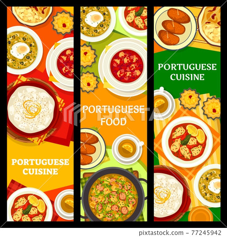 Portuguese cuisine banners, Portugal food dishes Portuguese cuisine banners, Portugal food dishes 77245942