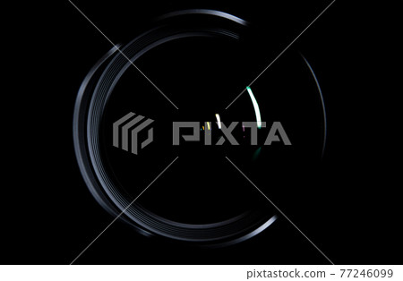 Image material for camera lens black background background 77246099