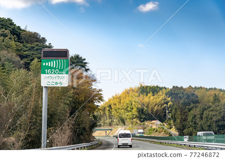 在山陽高速公路上行駛的山口縣汽車 77246872