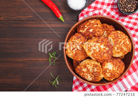Juicy meat cutlets Juicy meat cutlets 77247218