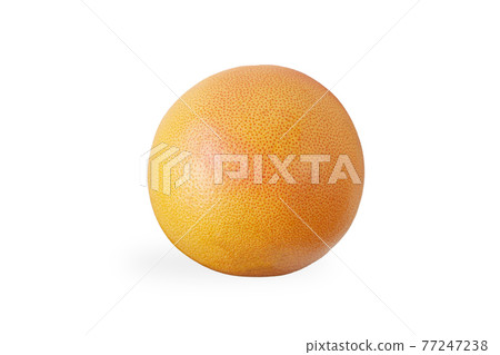 Fresh orange cut grapefruit whole, half and slices isolated on white background. Fresh orange cut grapefruit whole, half and slices isolated on white background. 77247238