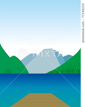 Landscape Pragser Lake lago di braies summer 77248220