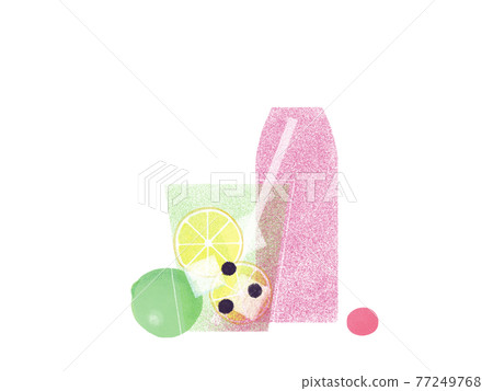 時尚果汁插畫 時尚果汁插畫 77249768